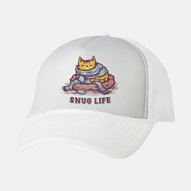 Living The Snug Life-Unisex-Trucker-Hat-kg07
