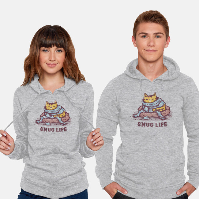 Living The Snug Life-Unisex-Pullover-Sweatshirt-kg07