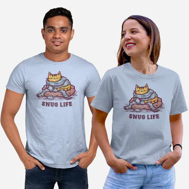 Living The Snug Life-Unisex-Basic-Tee-kg07