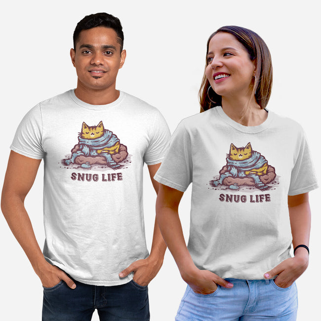 Living The Snug Life-Unisex-Basic-Tee-kg07