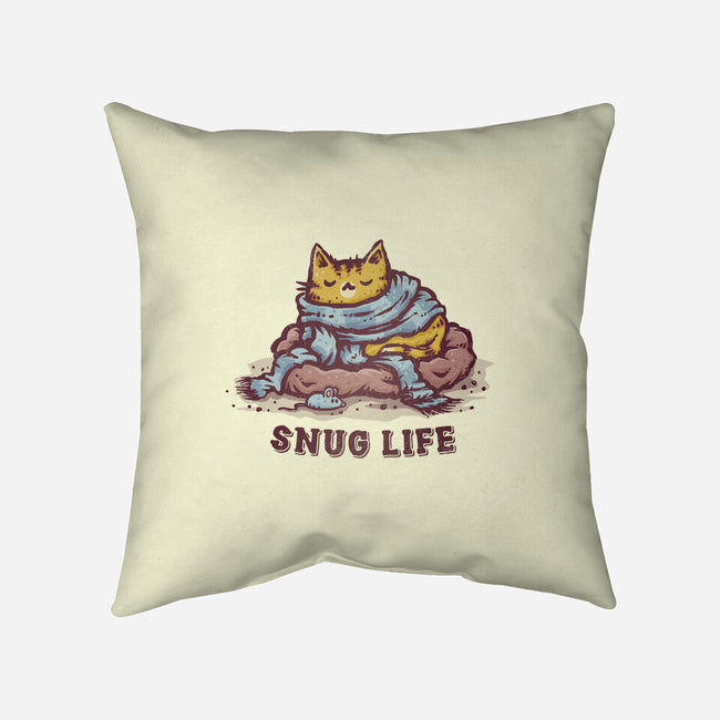 Living The Snug Life-None-Non-Removable Cover w Insert-Throw Pillow-kg07