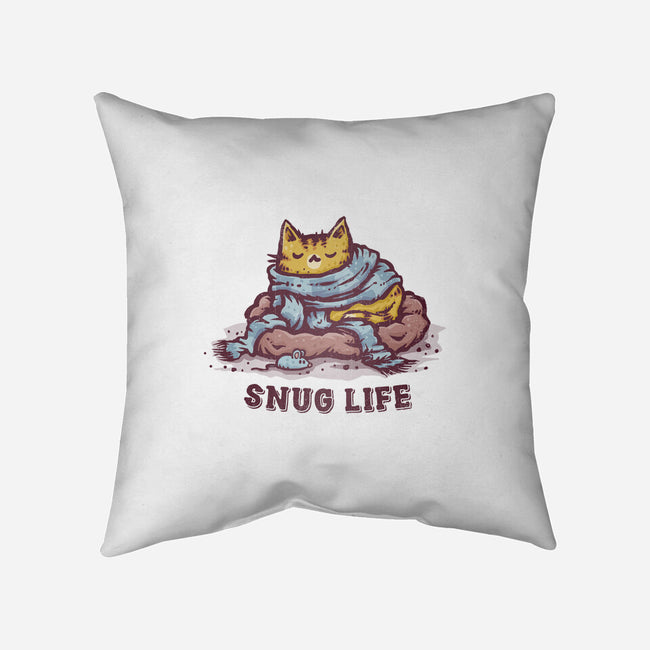 Living The Snug Life-None-Removable Cover w Insert-Throw Pillow-kg07