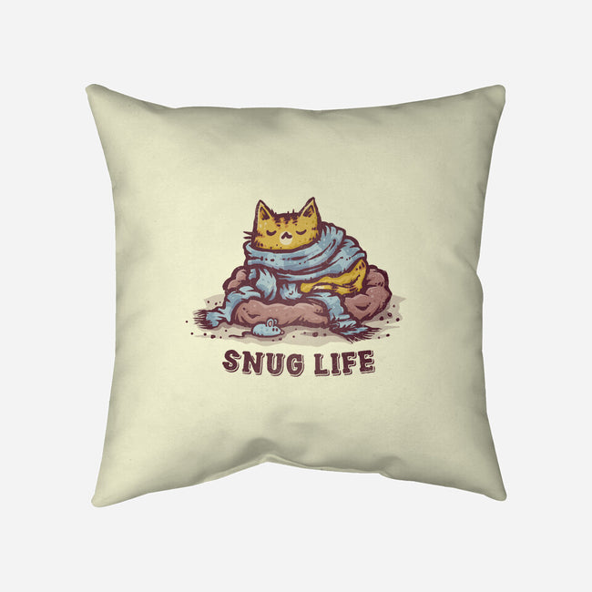 Living The Snug Life-None-Removable Cover-Throw Pillow-kg07