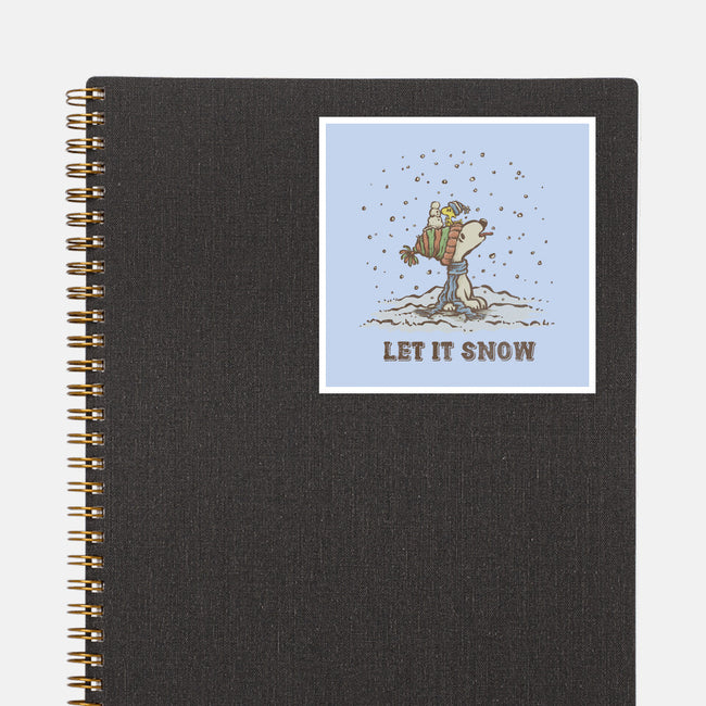 Let It Snow-None-Glossy-Sticker-kg07