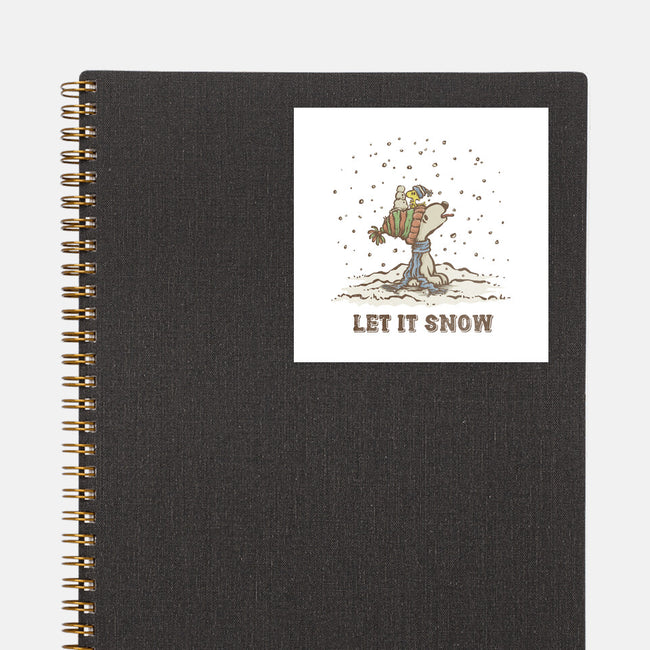 Let It Snow-None-Glossy-Sticker-kg07