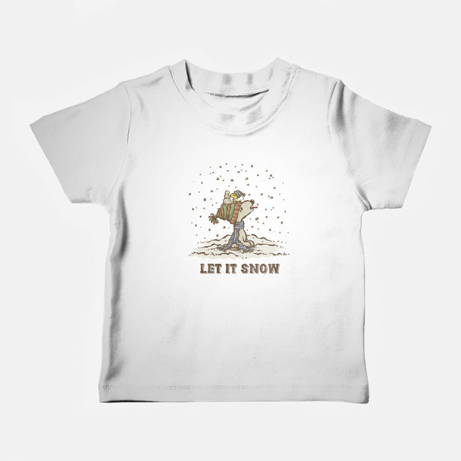Let It Snow-Baby-Basic-Tee-kg07