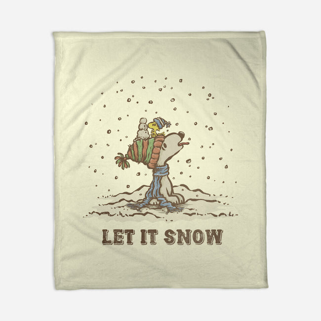 Let It Snow-None-Fleece-Blanket-kg07
