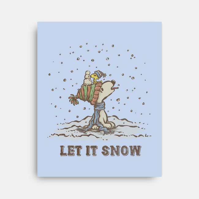 Let It Snow-None-Stretched-Canvas-kg07