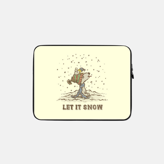 Let It Snow-None-Zippered-Laptop Sleeve-kg07