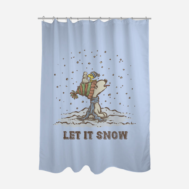 Let It Snow-None-Polyester-Shower Curtain-kg07