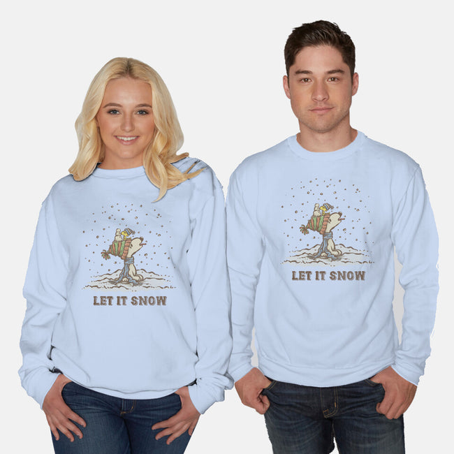 Let It Snow-Unisex-Crew Neck-Sweatshirt-kg07