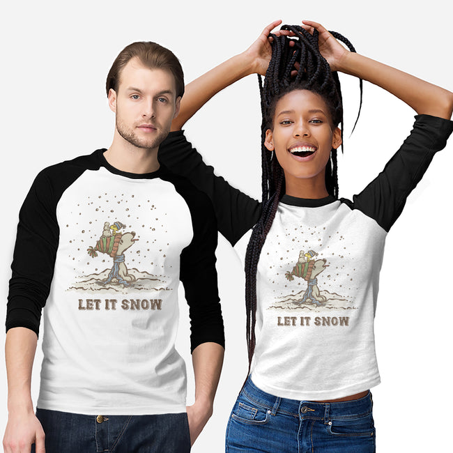 Let It Snow-Unisex-Baseball-Tee-kg07