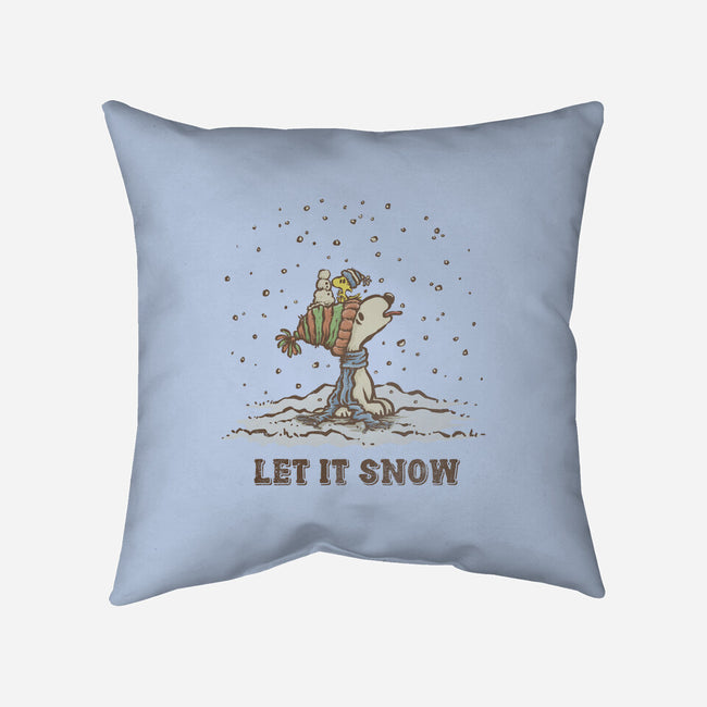 Let It Snow-None-Removable Cover w Insert-Throw Pillow-kg07