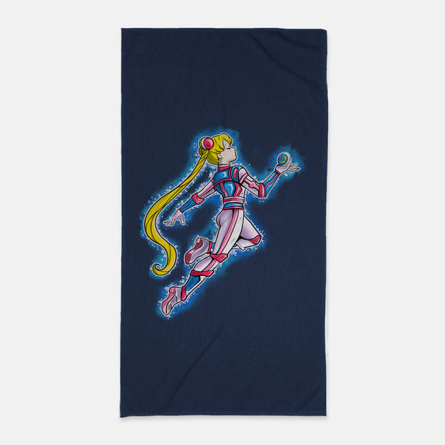 Sailor Space Suit-None-Beach-Towel-nickzzarto