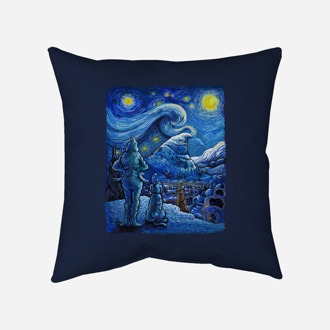 Starry Crumpit-None-Non-Removable Cover w Insert-Throw Pillow-daobiwan