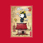 Beagle Samurai In Japan-None-Removable Cover w Insert-Throw Pillow-DrMonekers