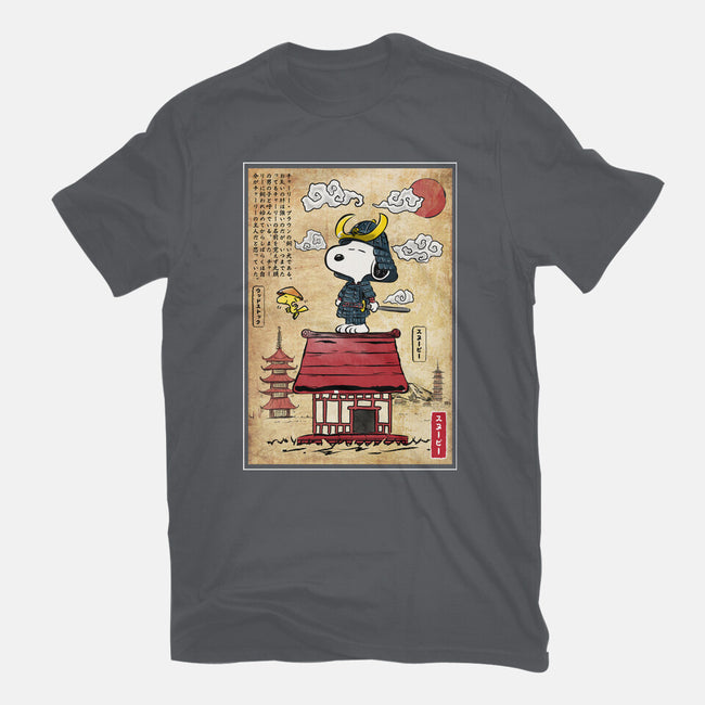 Beagle Samurai In Japan-Womens-Basic-Tee-DrMonekers