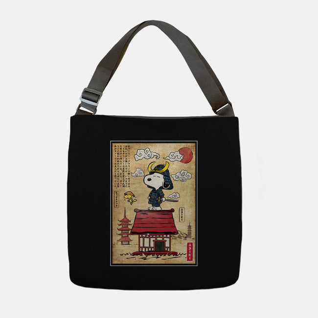 Beagle Samurai In Japan-None-Adjustable Tote-Bag-DrMonekers