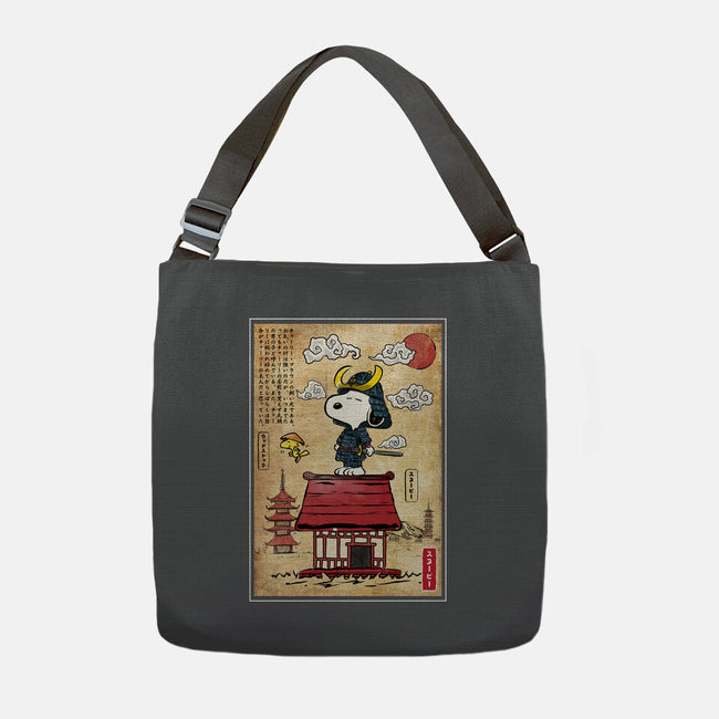 Beagle Samurai In Japan-None-Adjustable Tote-Bag-DrMonekers