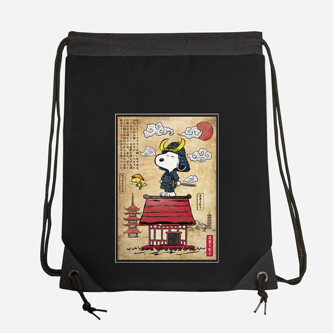 Beagle Samurai In Japan-None-Drawstring-Bag-DrMonekers