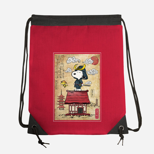 Beagle Samurai In Japan-None-Drawstring-Bag-DrMonekers