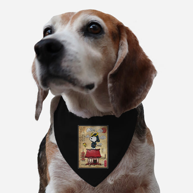 Beagle Samurai In Japan-Dog-Adjustable-Pet Collar-DrMonekers