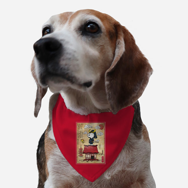 Beagle Samurai In Japan-Dog-Adjustable-Pet Collar-DrMonekers