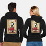 Beagle Samurai In Japan-Unisex-Zip-Up-Sweatshirt-DrMonekers