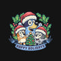 Bluey Holidays-Womens-V-Neck-Tee-momma_gorilla