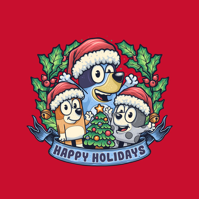 Bluey Holidays-Womens-Basic-Tee-momma_gorilla