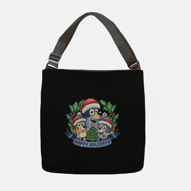 Bluey Holidays-None-Adjustable Tote-Bag-momma_gorilla