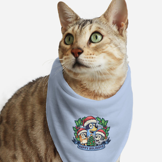 Bluey Holidays-Cat-Bandana-Pet Collar-momma_gorilla