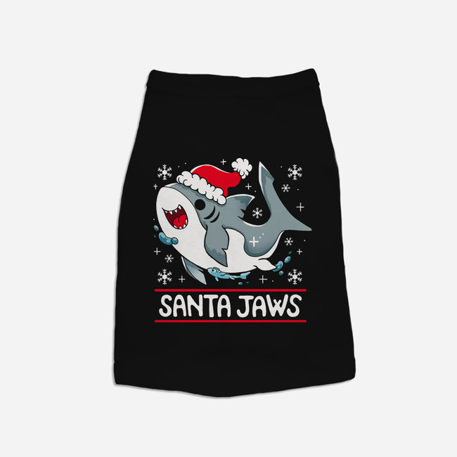 Santa Jaws-Dog-Basic-Pet Tank-Vallina84