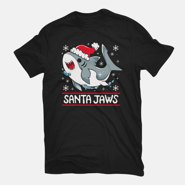 Santa Jaws-Womens-Basic-Tee-Vallina84