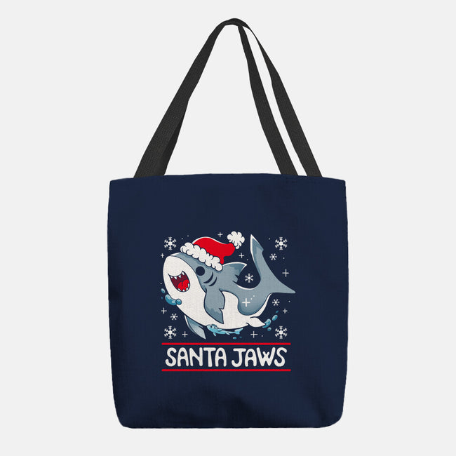 Santa Jaws-None-Basic Tote-Bag-Vallina84