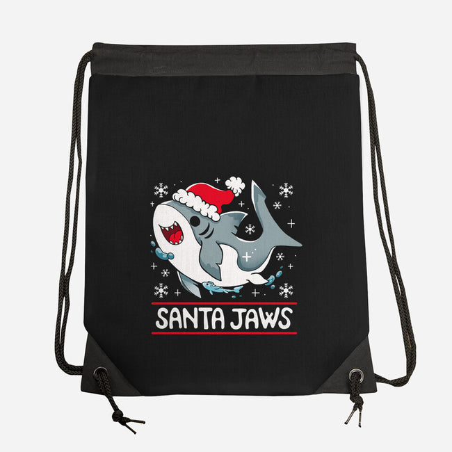 Santa Jaws-None-Drawstring-Bag-Vallina84