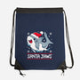 Santa Jaws-None-Drawstring-Bag-Vallina84