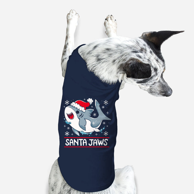 Santa Jaws-Dog-Basic-Pet Tank-Vallina84