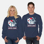 Santa Jaws-Unisex-Crew Neck-Sweatshirt-Vallina84