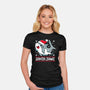 Santa Jaws-Womens-Fitted-Tee-Vallina84