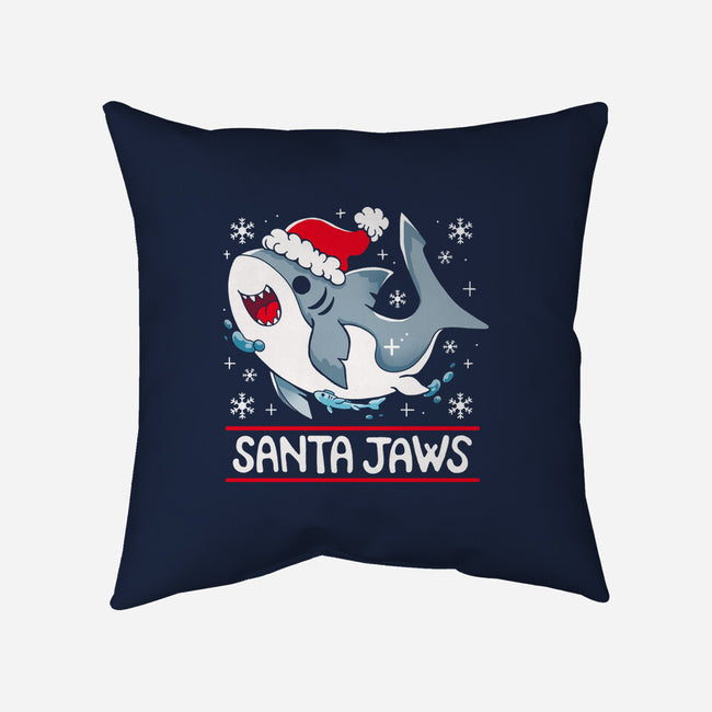 Santa Jaws-None-Non-Removable Cover w Insert-Throw Pillow-Vallina84