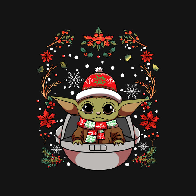 Christmas Yoda-Womens-Basic-Tee-JamesQJO