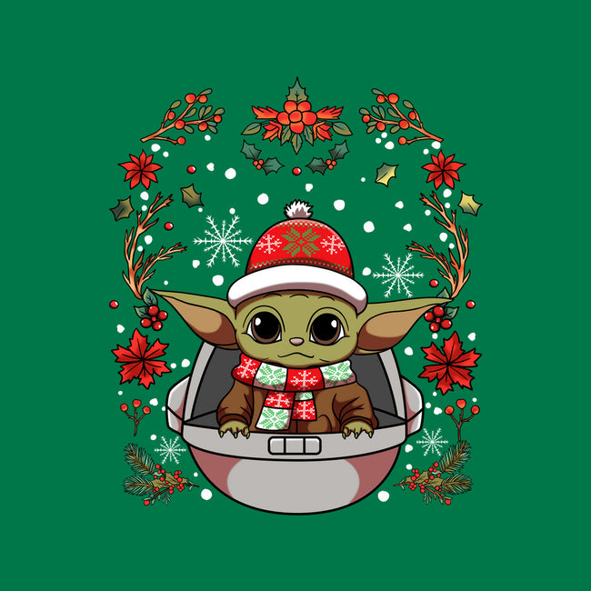 Christmas Yoda-Womens-Fitted-Tee-JamesQJO