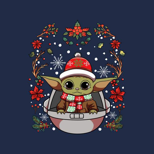 Christmas Yoda-Womens-Basic-Tee-JamesQJO