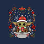 Christmas Yoda-Womens-Fitted-Tee-JamesQJO