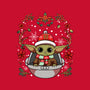 Christmas Yoda-None-Basic Tote-Bag-JamesQJO
