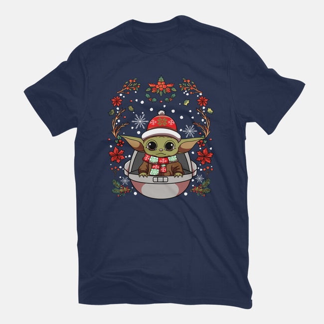 Christmas Yoda-Unisex-Basic-Tee-JamesQJO
