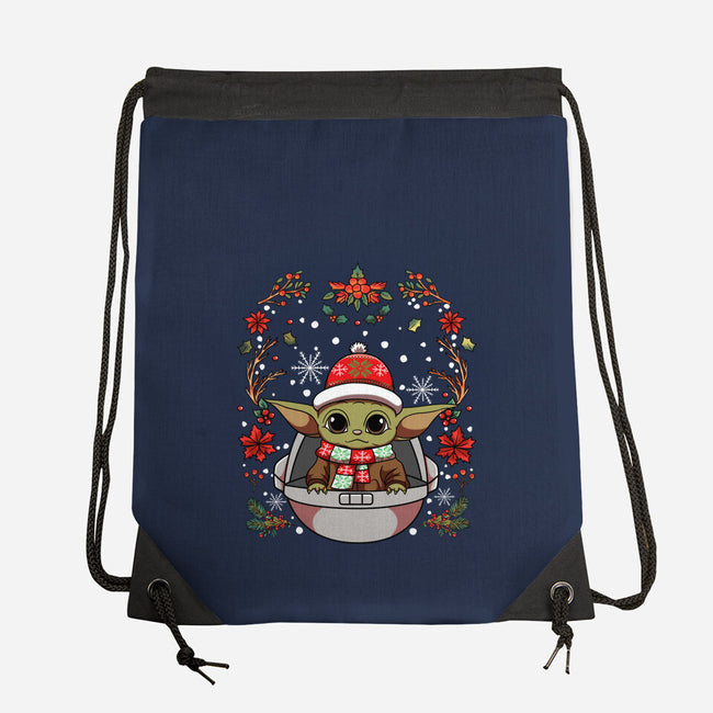 Christmas Yoda-None-Drawstring-Bag-JamesQJO