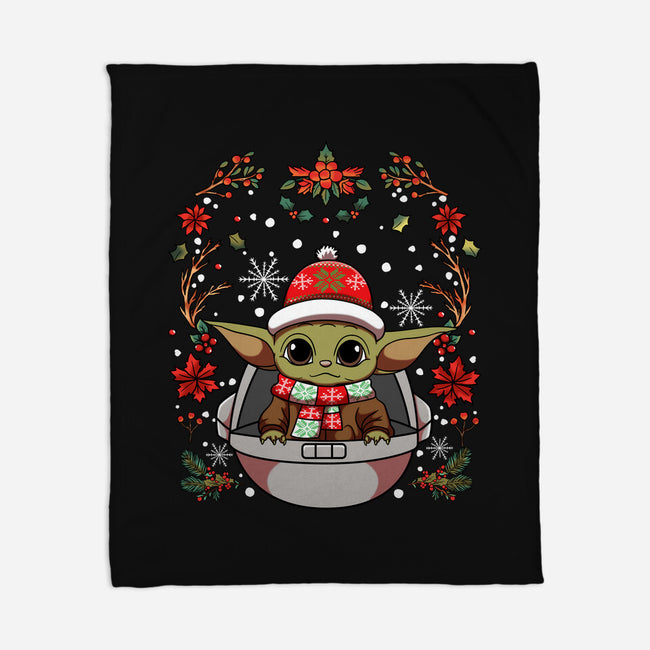 Christmas Yoda-None-Fleece-Blanket-JamesQJO