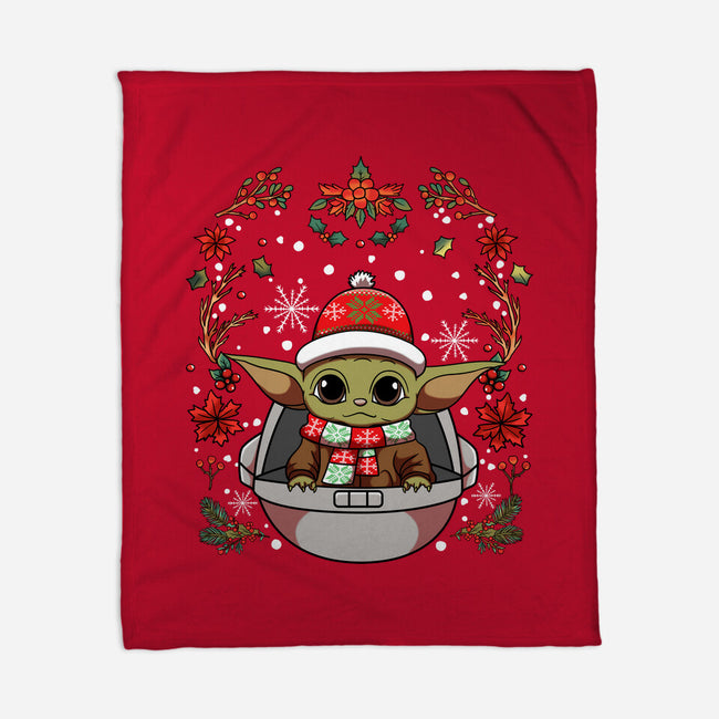 Christmas Yoda-None-Fleece-Blanket-JamesQJO